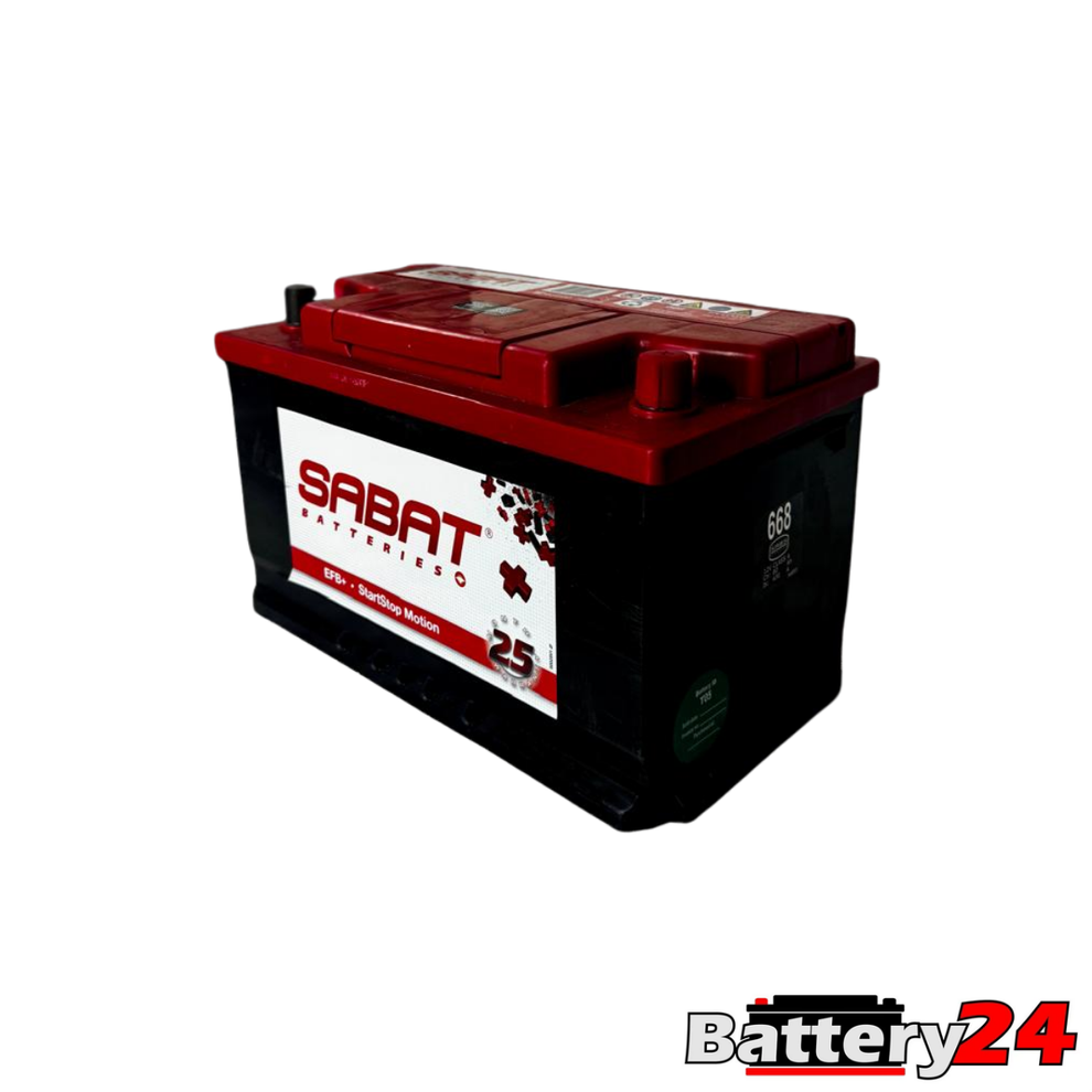 SABAT 668 Car Battery – 12V 80Ah, 590 CCA Battery24