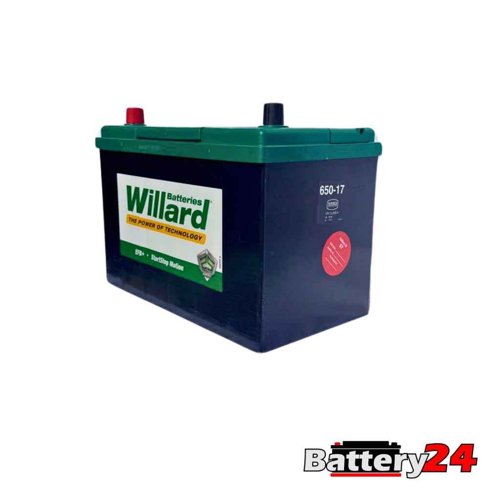 Willard 650 Car Battery – 12V 95Ah, 740 CCA Battery24