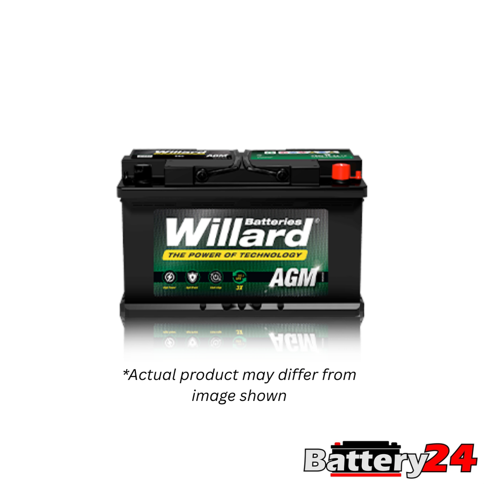 Willard 668 AGM Car Battery – 12V 80Ah, 800 CCA Battery24